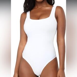 White bodysuit size small